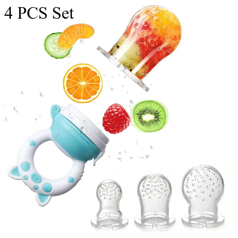 Baby Food Vegetables - 4'lü Set Silikon Meyve ve Sebze