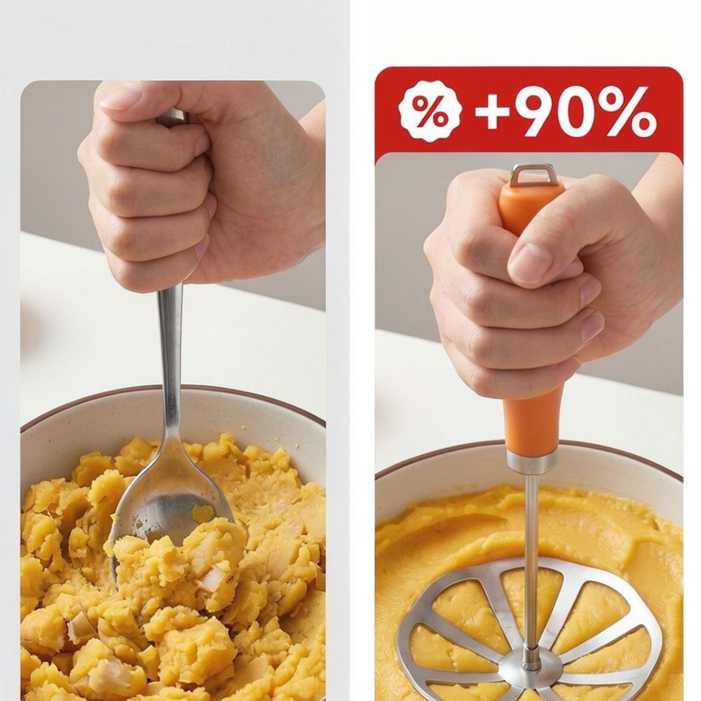 Baby Food Vegetables - 304 Paslanmaz Çelikten Yapılmış, El Tipi