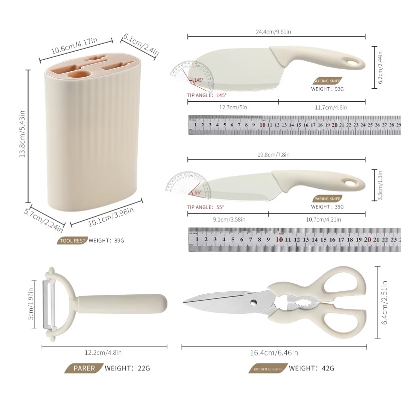 5 parçalı mutfak seti: küçük e - Baby Food Scissors incelemesi ve fiyatı