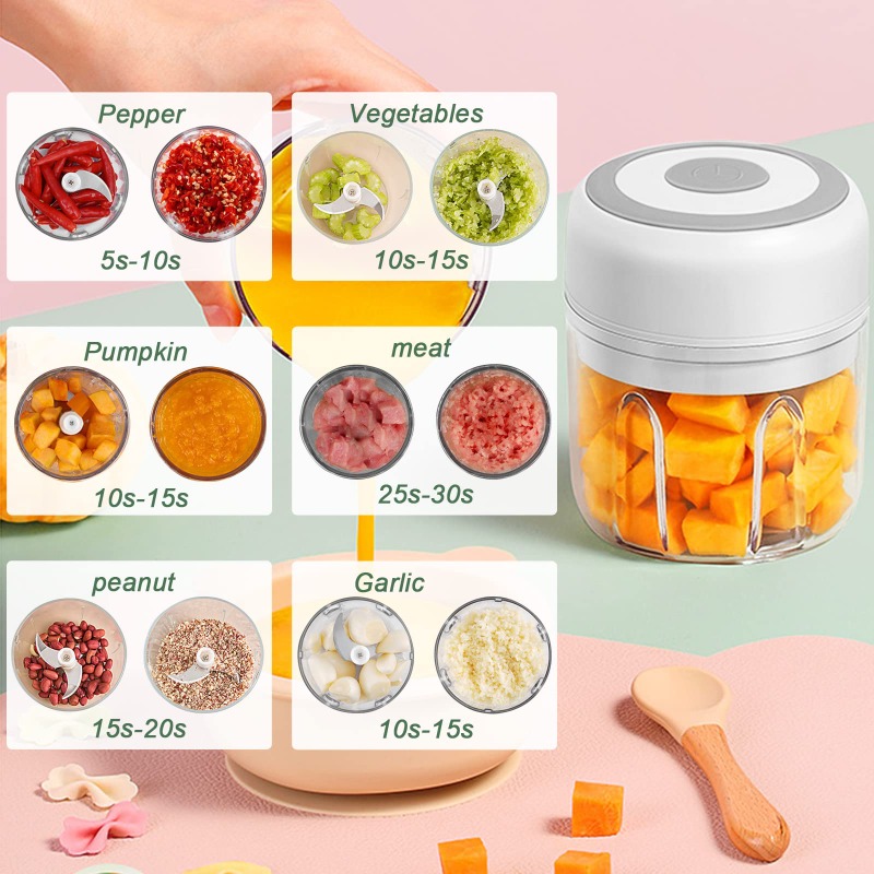 250ML elektrikli sarımsak deği - Baby Food Vegetables incelemesi ve fiyatı